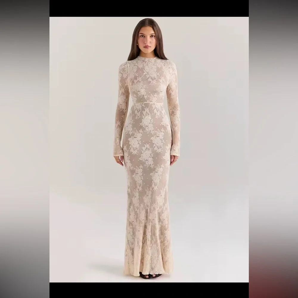 Lace Maxi Dress - Picture 2 of 3